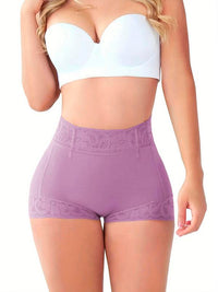 High Waist Lace Compression Shapewear Shorts