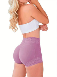 High Waist Lace Compression Shapewear Shorts