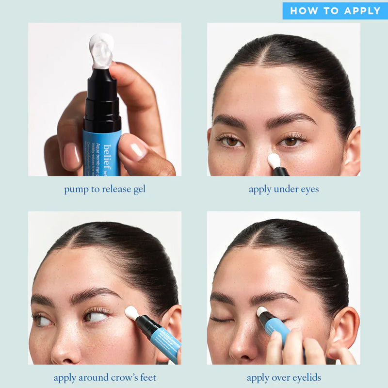 Last 3 Hours to Save! Aqua Bomb Eye Gel - Hydrates & Brightness | Fights Dark Circles  & Fine Line