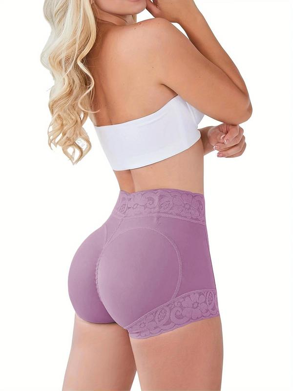 High Waist Lace Compression Shapewear Shorts