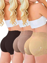 High Waist Lace Compression Shapewear Shorts