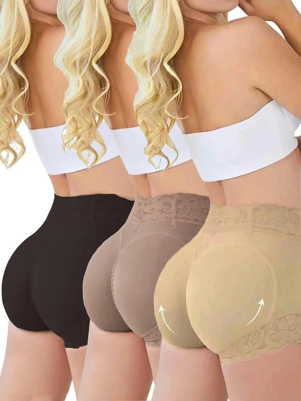 High Waist Lace Compression Shapewear Shorts