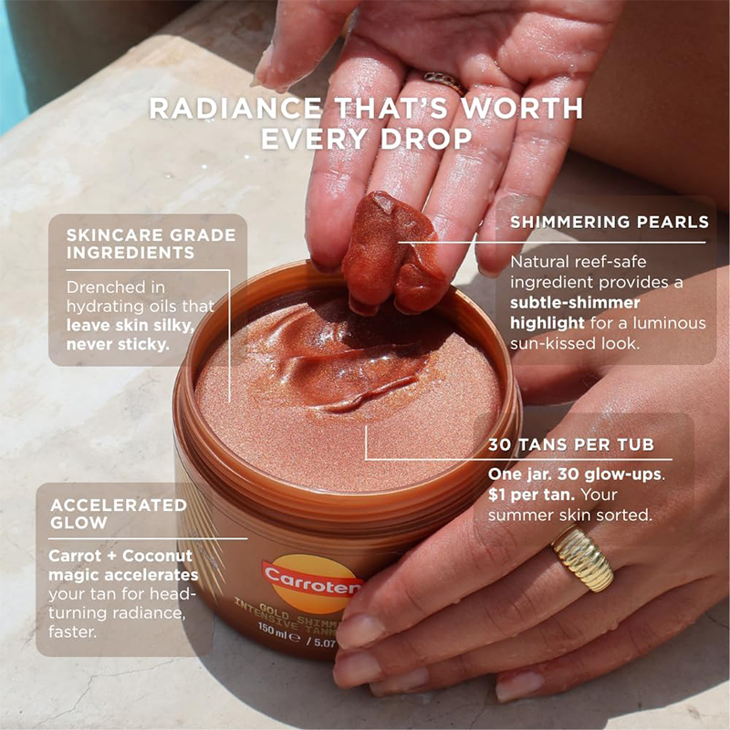 Carroten Gold Shimmer Intensive Tanning Gel
